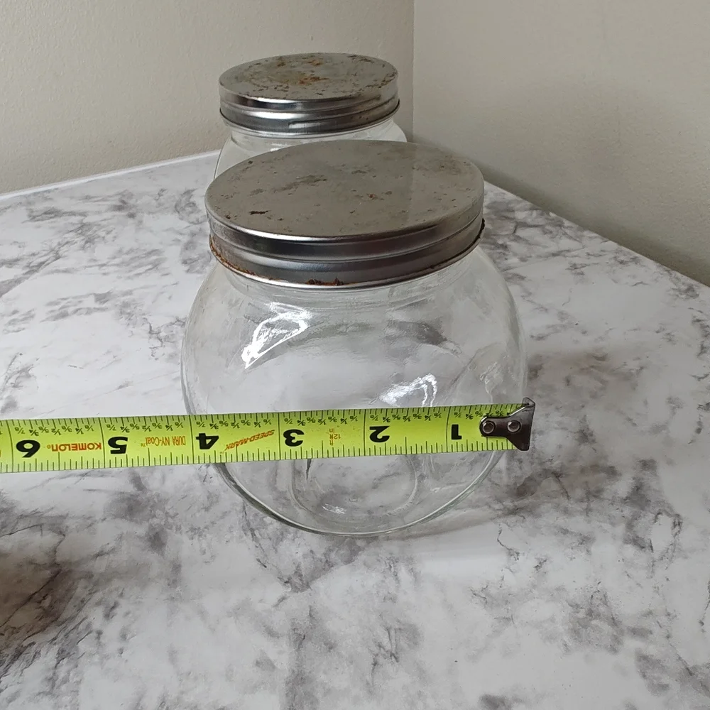Glass Candy Storage Jars with Lid